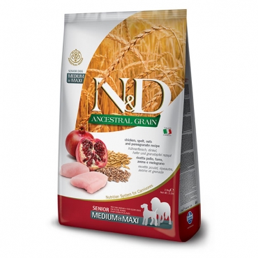 Chicken, Spelt, Oats&Pomegrante Adult Senior medium&maxi