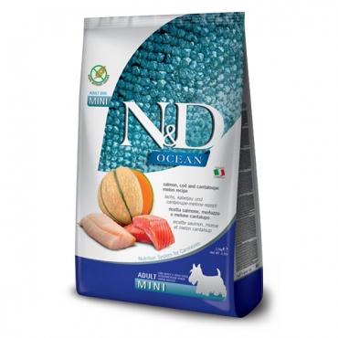 Ocean Dog Salmon, Cod and Cantaloupe Melon Adult Mini