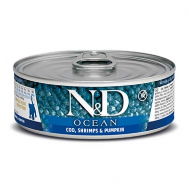 N&D Cat Ocean Cod, Shrimp&Pumpki